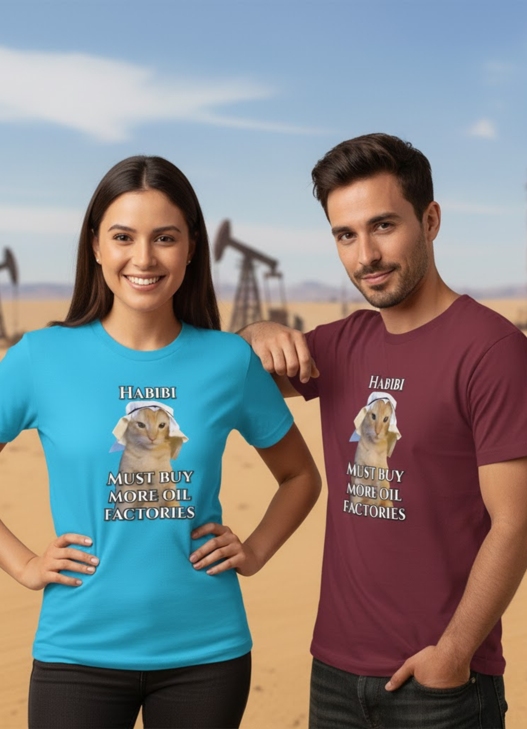 Habibi Loves Oil Regular Tee | Unisex