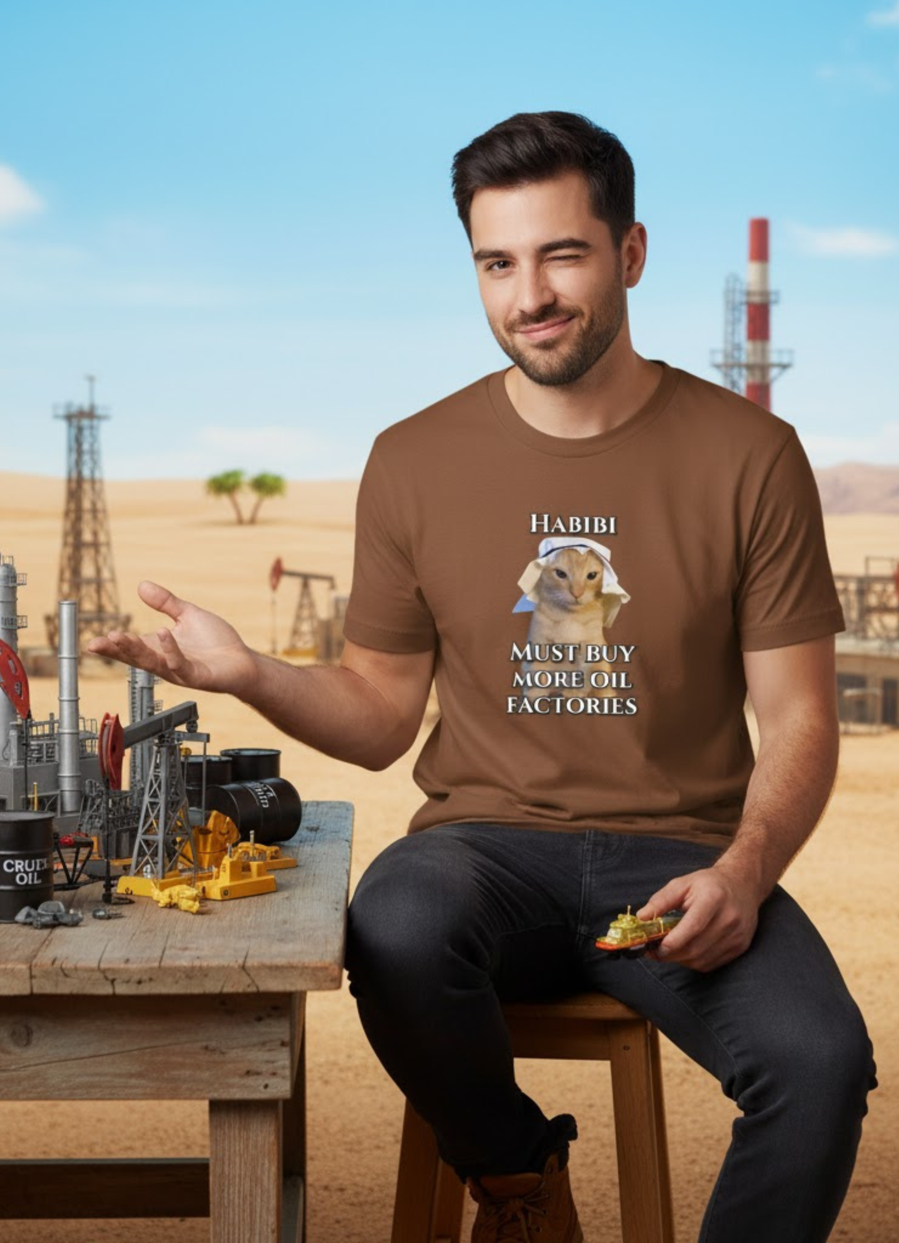 Habibi Loves Oil Regular Tee | Unisex